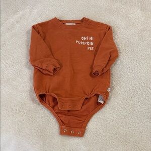 Little Planet by Carter’s - Pumpkin Pie Sweatshirt Onsie